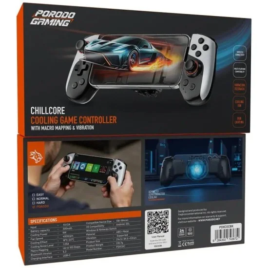 Porodo Gaming Chillcore Cooling Game Controller _ Black